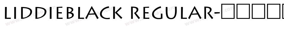 LiddieBlack Regular字体转换